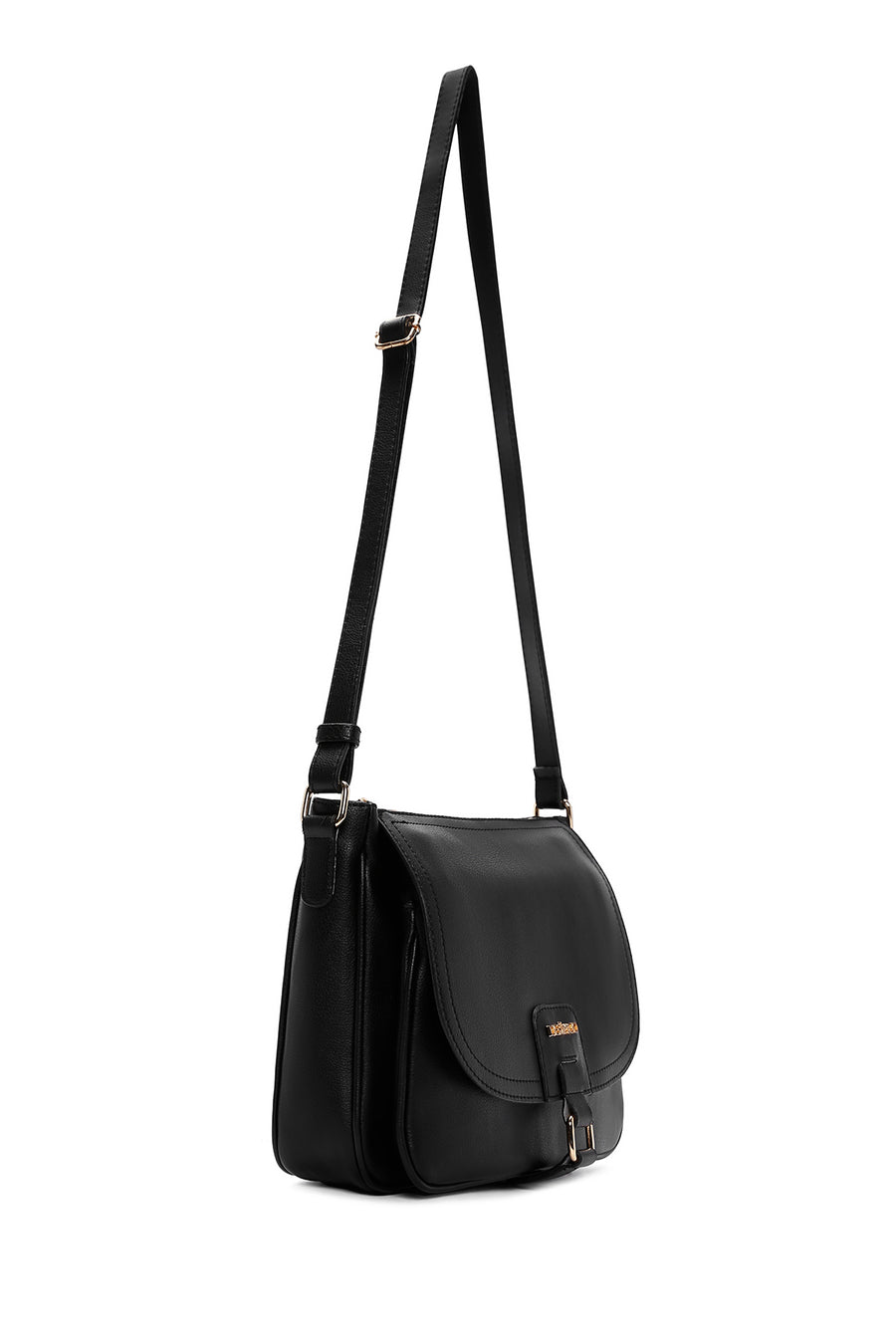 Women's Black Long Strap Crossbody Bag