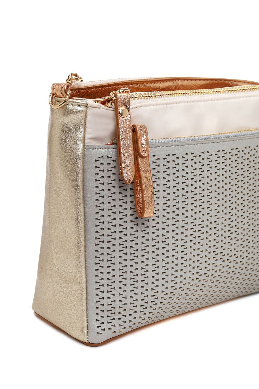 Woman Blue Long-Strap Crossbody Bag