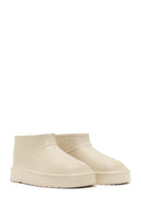 Women's Cream Furry Teddy Boots | Derimod