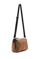 Women's Yellow Quilted Crossbody Bag | Derimod