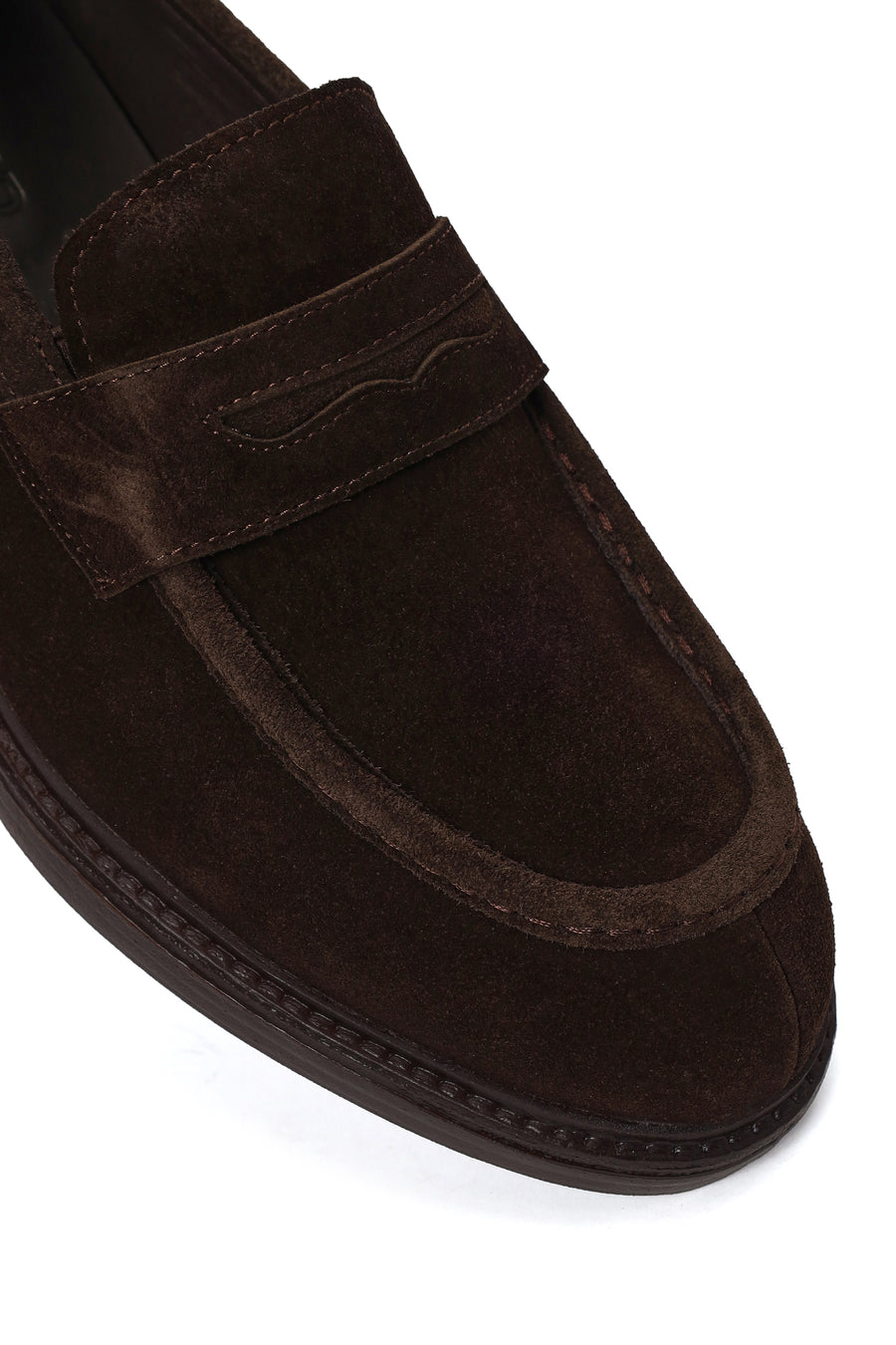 Derimod Black Male Brown Suede Loafer