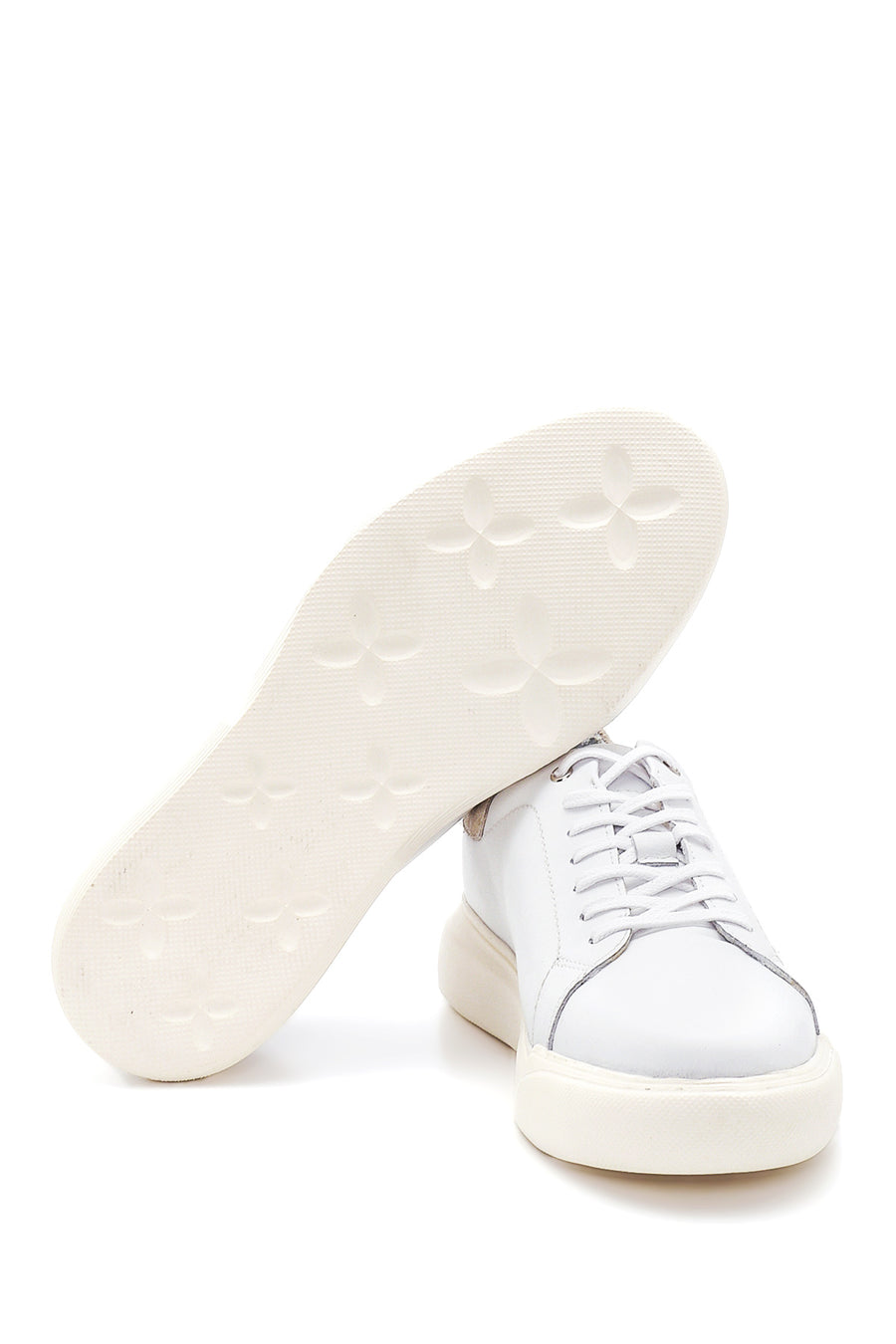 Men's White Leather Sneaker