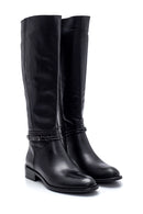 Women's Leather Buckle Detailed Boots | Derimod