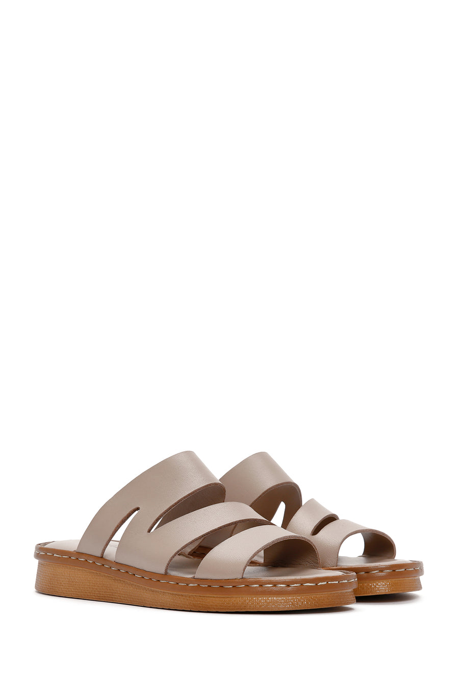Women's Mink Leather Slippers