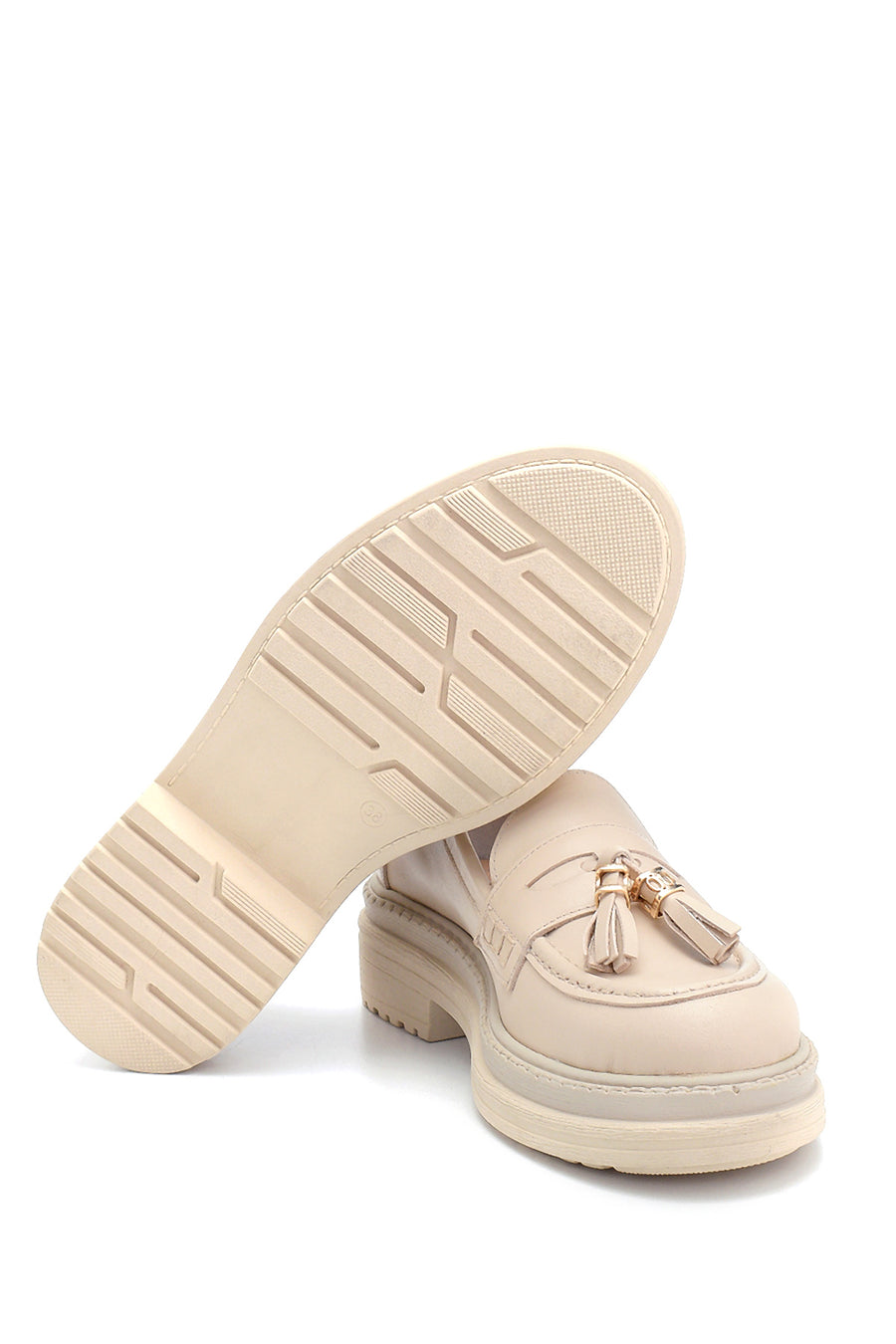 Women's Leather Tassel Detailed Loafer