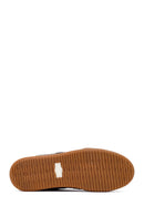 Woman Brown Laced Suede Leather Sneakers | Derimod