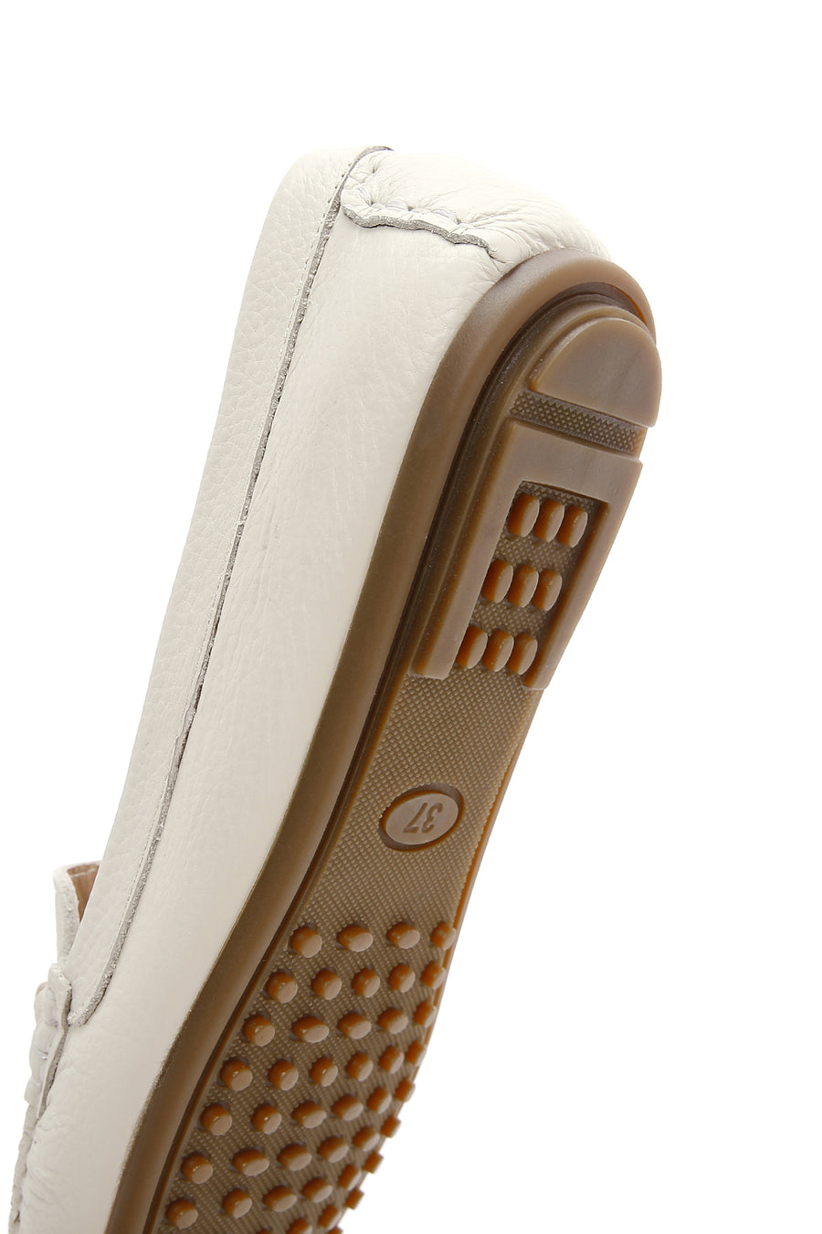 
Women's Beige Buckle Detailed Leather Casual Loafer
