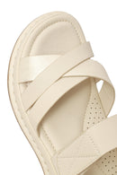 Woman Cream Strap Thick-Soled Comfort Sandal | Derimod
