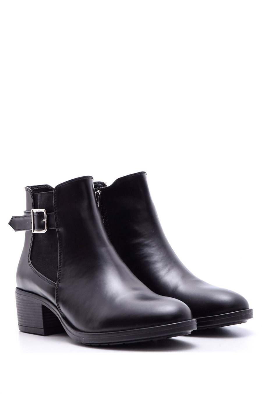 Women's Buckle Detailed Boots