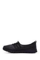 Woman Black Leather Comfort Loafer | Derimod
