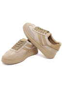 Women's Beige Lace-up Suede Leather Sneaker | Derimod