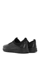 Woman Black Leather Comfort Shoes | Derimod