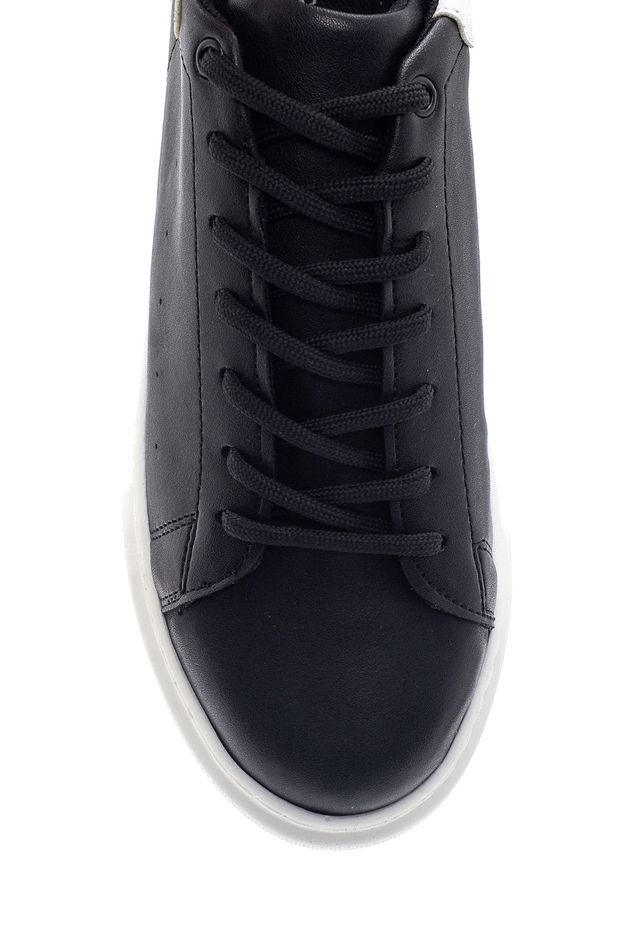 Women's Black Thick Soled Sneaker