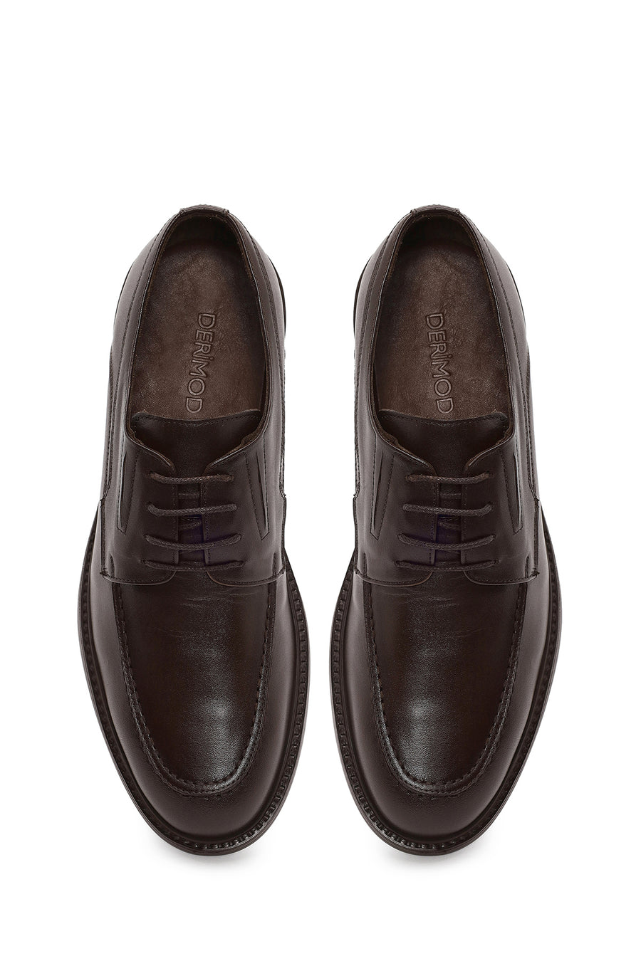 Male Brown Lace-Up Leather Casual Shoes
