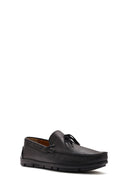 Men's Black Tasseled Leather Loafer | Derimod