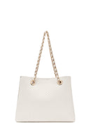 Woman Cream Long Strap Printed Shoulder Bag | Derimod