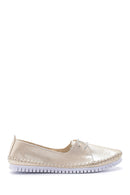 Women's Leather Silvery Shoes | Derimod