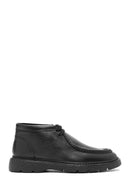Men's Black Lace-Up Leather Casual Boots | Derimod