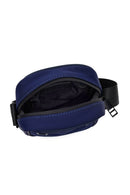 Men's Navy Blue Mini Fabric Messenger Bag | Derimod