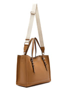 Woman Tan Long Strap Shoulder Bag | Derimod