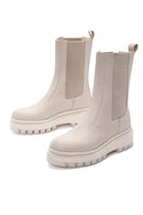 Women's Beige Thick Soled Chelsea Boots | Derimod