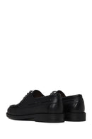 Male Black Lace-Up Thick-Soled Leather Casual Shoes | Derimod