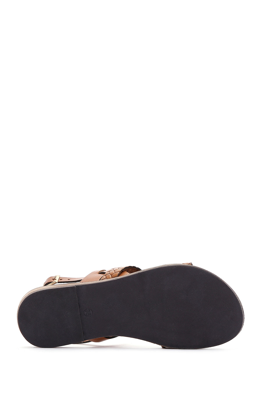 Women's Tan Ankle Strap Leather Bodrum Sandals