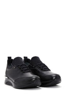 Women's Black Leather Casual Sneaker | Derimod