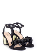 Women's Leather Accessory Detailed Heeled Shoes | Derimod