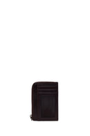 Male Brown Leather Cardholder | Derimod