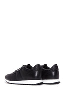 Men's Black Leather Sneaker | Derimod