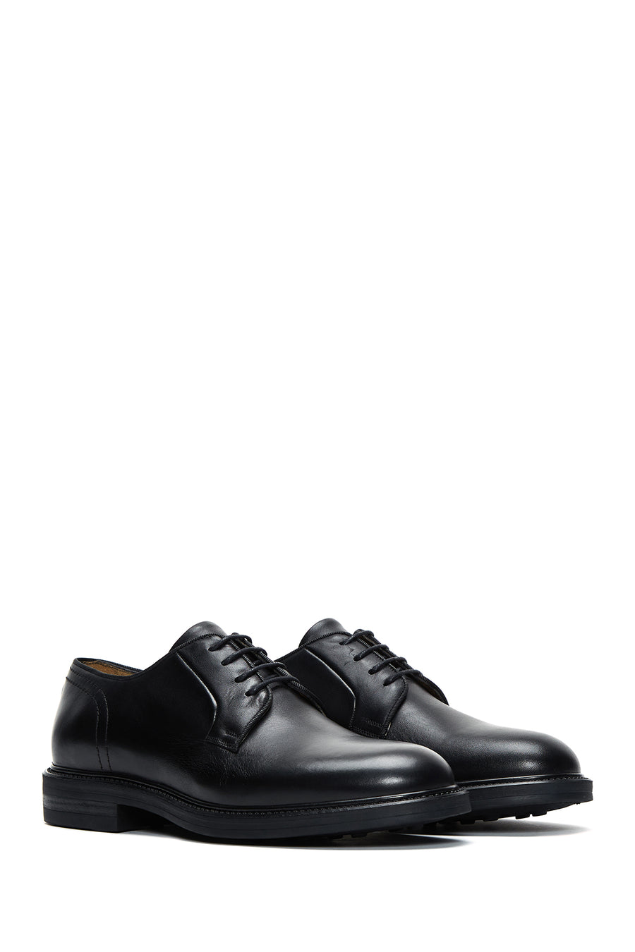 Men's Black Lace Up Leather Casual Shoes