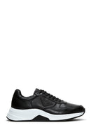 Men's Black Leather Sneaker | Derimod