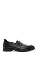 Men's Black Leather Classic Loafer | Derimod