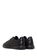 Male Black Lace-Up Leather Sneaker | Derimod