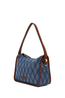 Woman Blue Jean Fabric Long-Strap Shoulder Bag | Derimod