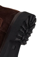 Derimod Black Male Brown Suede Chelsea Boots | Derimod