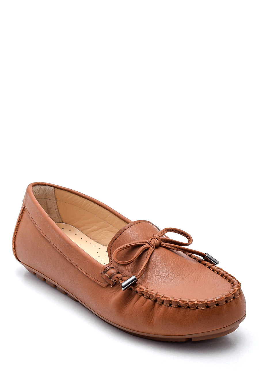 Women's Leather Bow Loafer