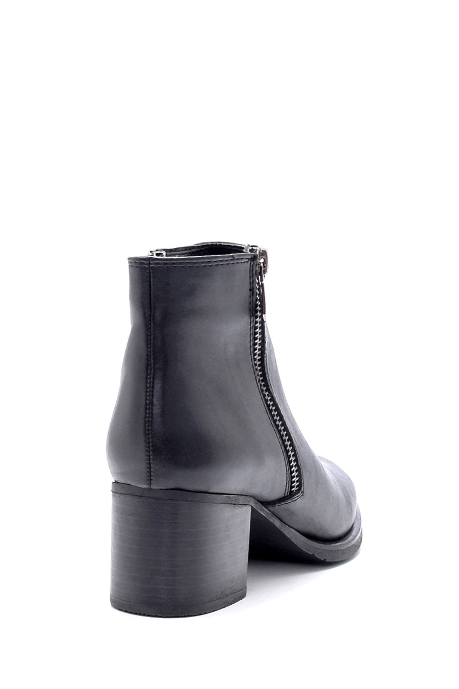 Women's Zipper Detailed Heeled Boots