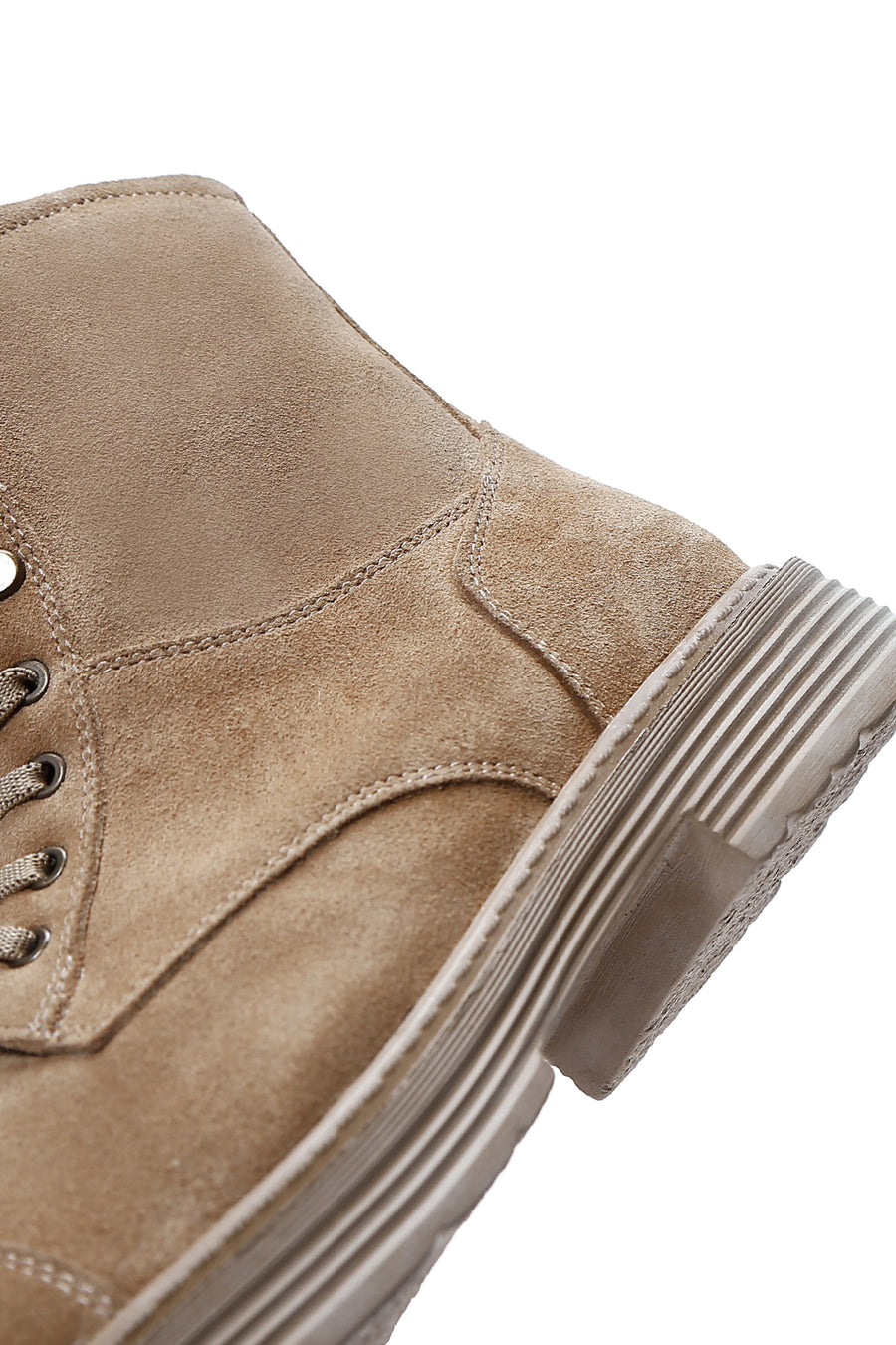 Men's Mink Leather Boots Flat Boots