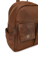 Woman Brown Fabric Backpack | Derimod