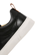 Male Black Lace-Up Leather Sneaker | Derimod