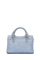 Women's Blue Long Strap Jean Fabric Crossbody Bag | Derimod