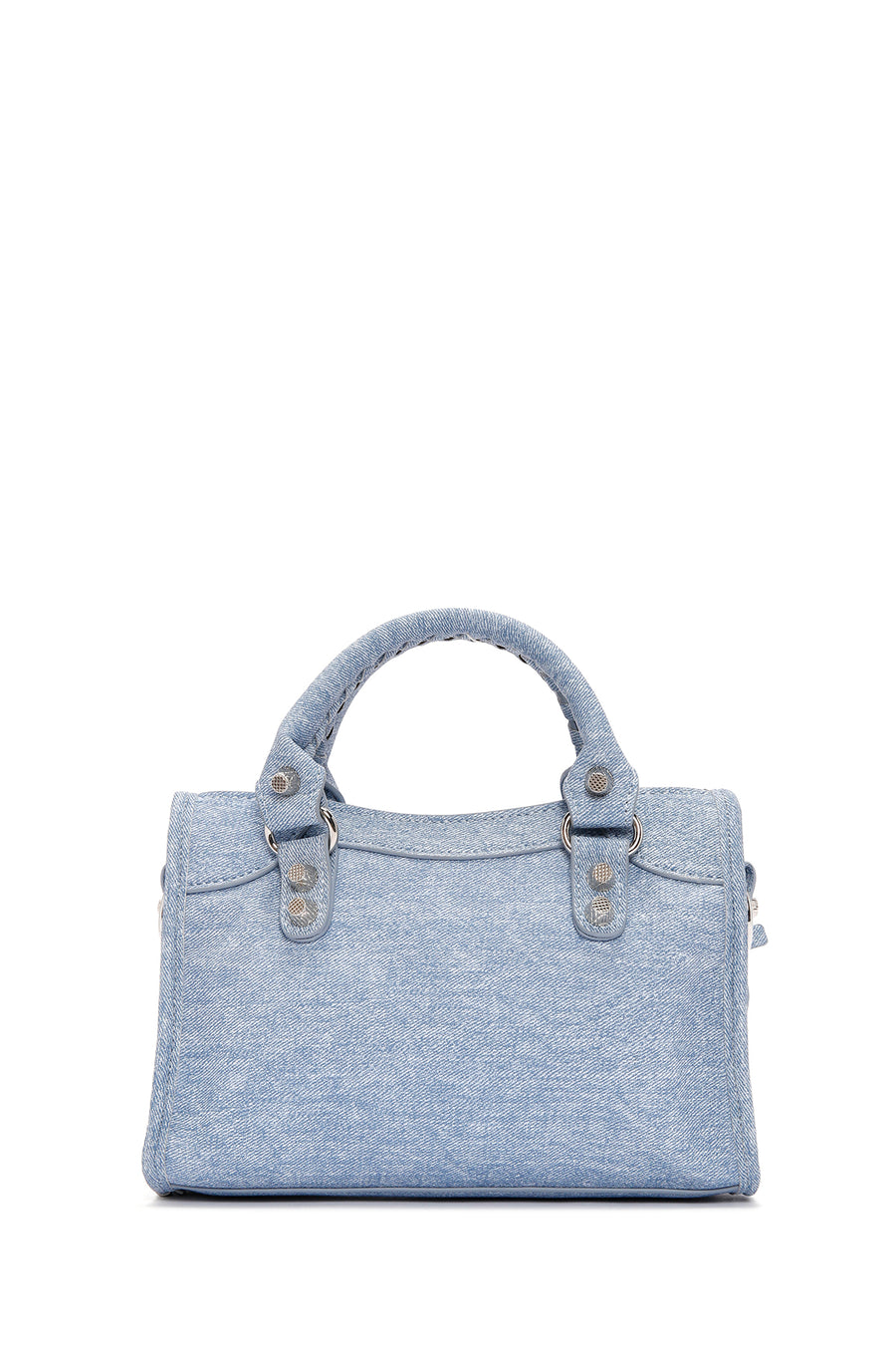 Women's Blue Long Strap Jean Fabric Crossbody Bag