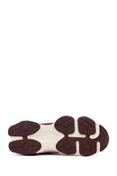 Woman Burgundy Lace-Up Chunky Sneaker | Derimod