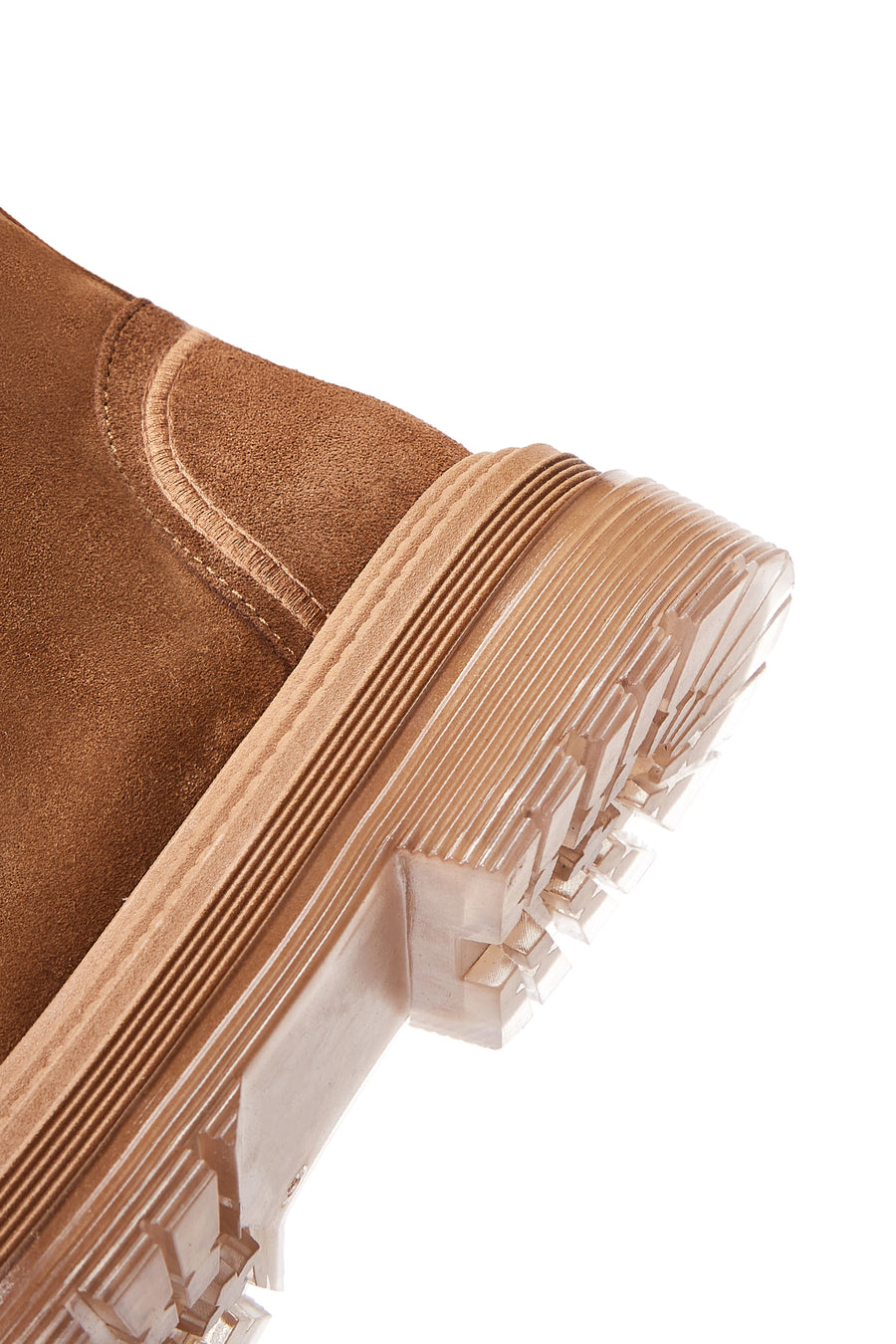 Women's Tan Suede Leather Boots