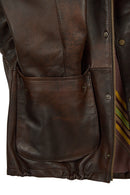 Richmond Woman Brown Short A-Line Leather Jacket | Derimod