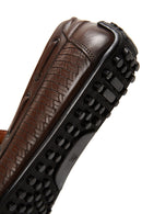 Men's Leather Printed Loafer | Derimod
