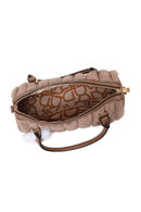 Woman Vizon Long-Strap Accessorized Plush Shoulder Bag | Derimod