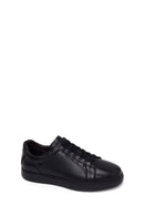 Male Black Lace-Up Leather Sneaker | Derimod